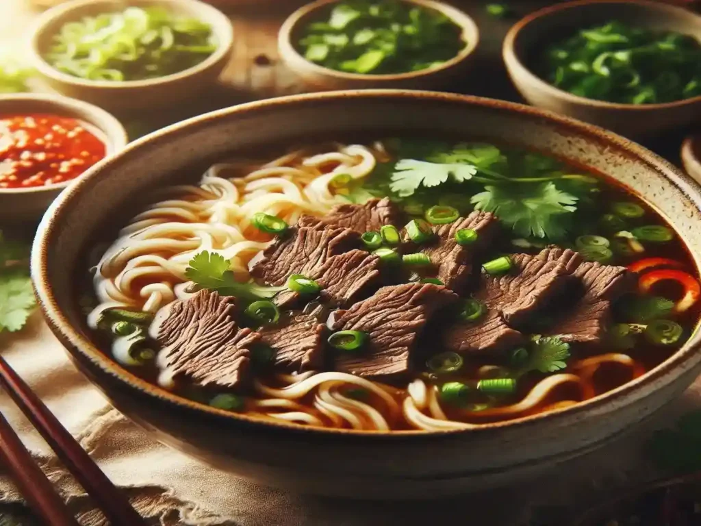 Beef Noodle Soupwith Sriracha