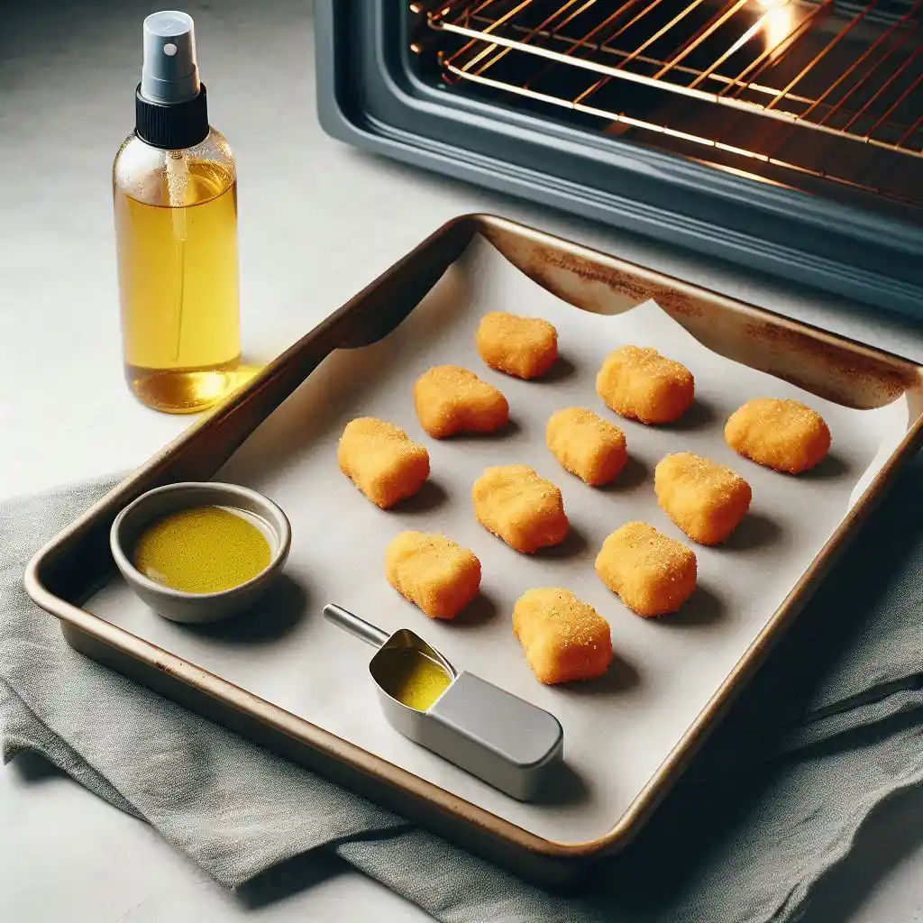 Arrange the frozen chicken nuggets in the Air Fryer basket 