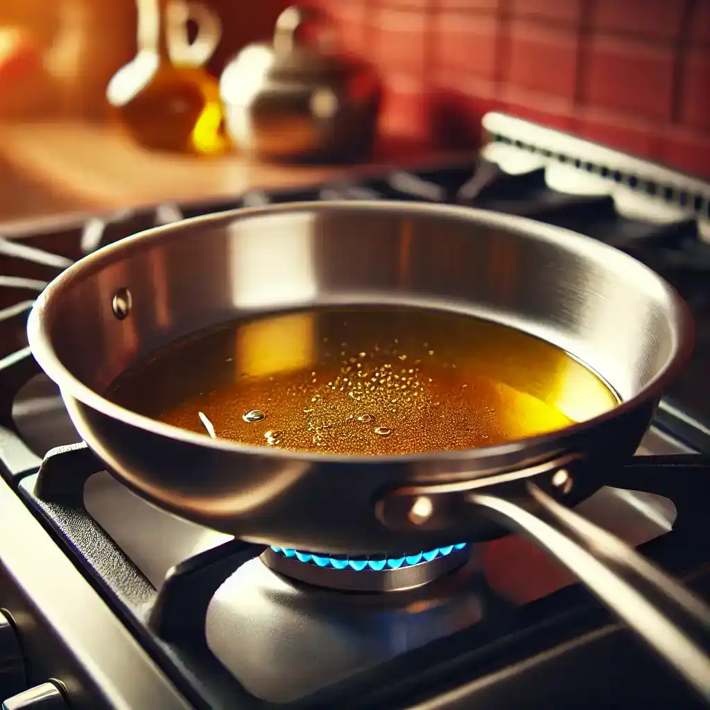 Heat the olive oil in a large nonstick skillet over medium heat.