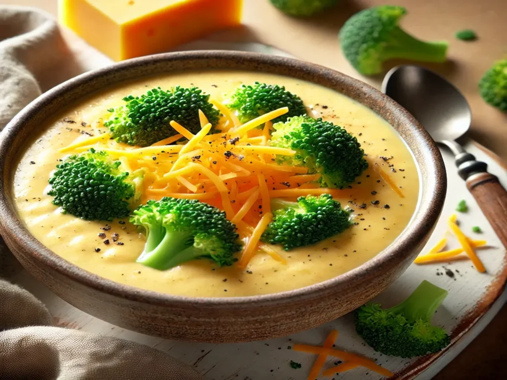 Easy Broccoli Cheddar Soup Recipe—Lightened-Up Comfort in a Bowl