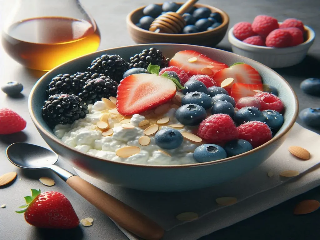 Healthy Berry Cottage Cheese Breakfast Bowl